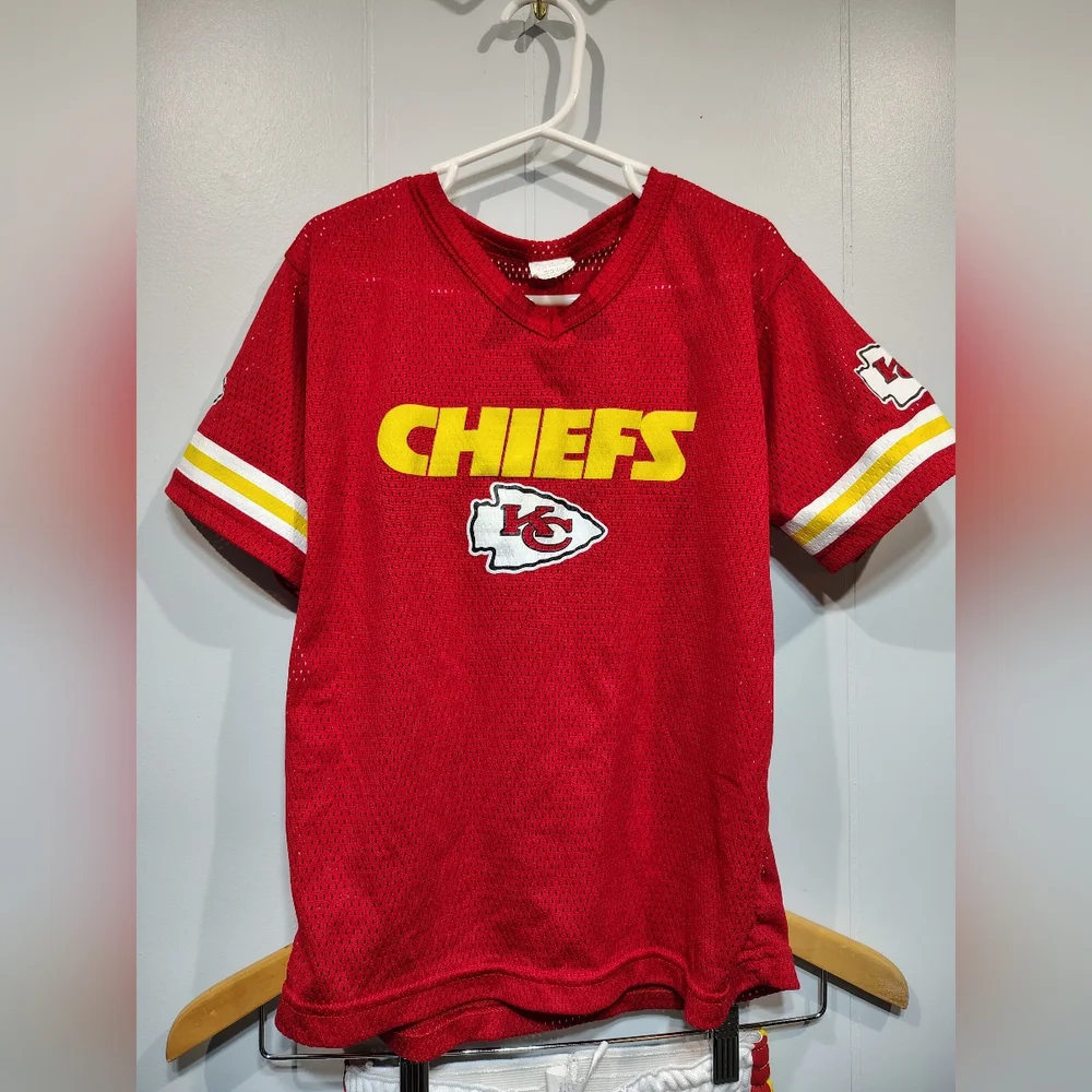 Franklin Kansas City Chiefs‎ Deluxe Jersey Set Youth Size Small Medium Helmet